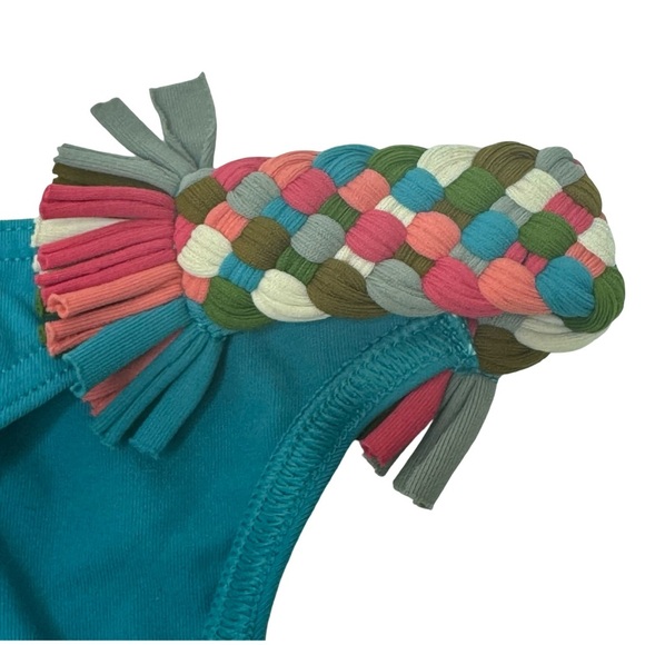 NWT ERES “Mambo Lambada” Braid-Trimmed Bikini Briefs Bottoms Turquoise 38/6 - Picture 5 of 14